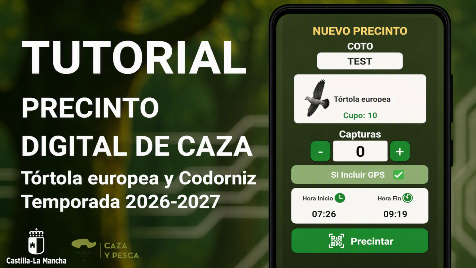 Tutorial Precinto Digital Caza 2026