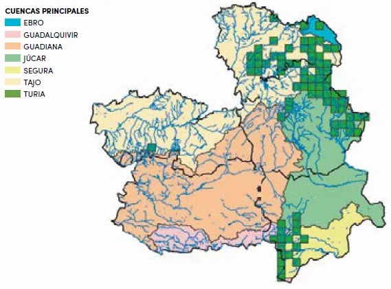 Especies Pesca - Cangrejo de río ibérico - distribución